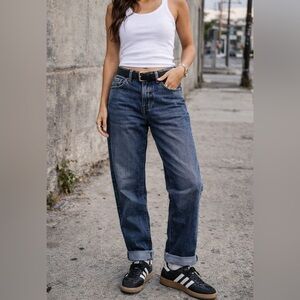 Levi's 558 Relaxed Straight Leg Jeans Vintage Wash 2000s 36 32